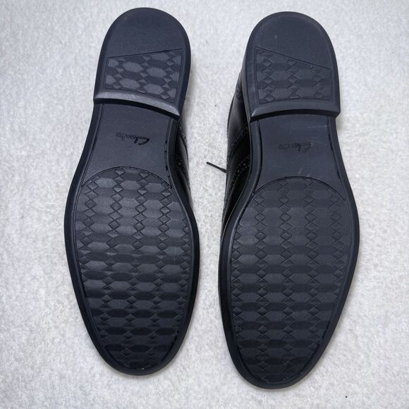 12W GABSON LIMIT MENS CLARKS CLASSIC LACE UP LEATHER BROGUE FORMAL WORK SHOES - Picture 8 of 8